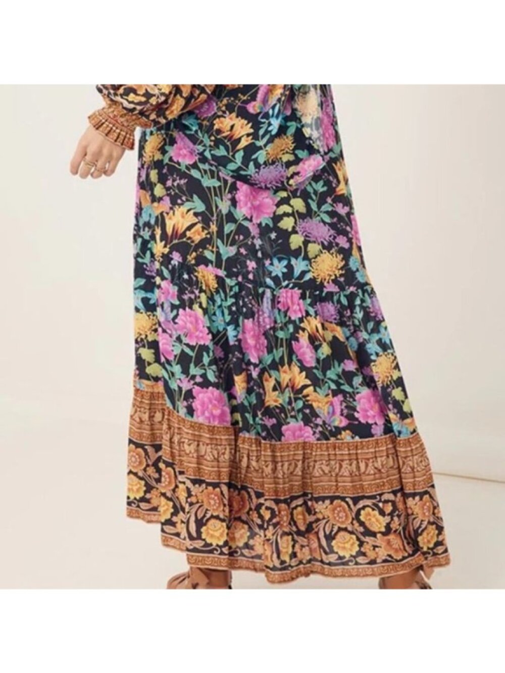Spell NWT Butterfly Garden Maxi Skirt in XS - Picture 3 of 5